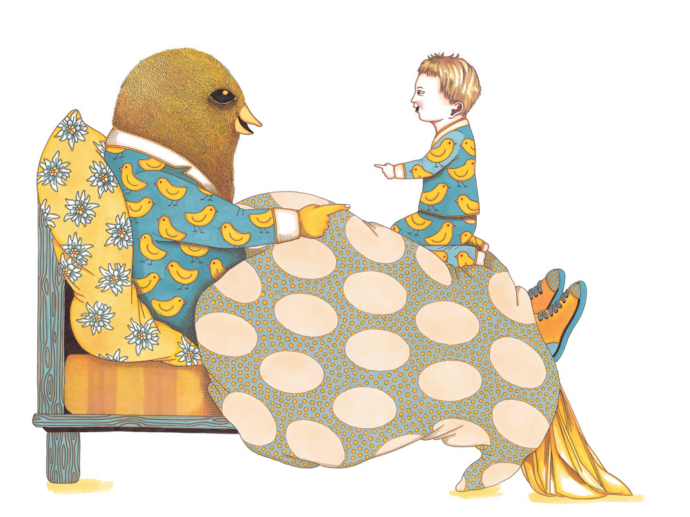 15_p32-33 - Illustrations du livre Tout va bien Merlin_Thierry Magnier_2009